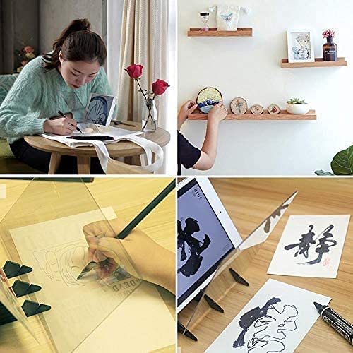  [AUSTRALIA] - Optical Drawing Tracing Board DIY Drawing Tracing Pad Portable Sketching Painting Tool Copy Pad No Overlap Shadow Mirror Image Reflection Projector Zero-Based Toy for Students Artists Beginners white