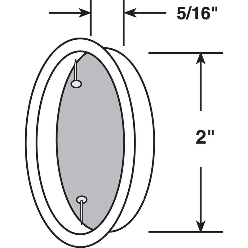 Prime-Line N 7208 Door Finger Pull, Bronze - LeoForward Australia