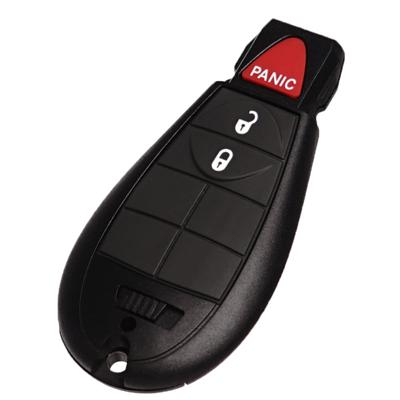  [AUSTRALIA] - Car Key Fob FOBIK Keyless Entry Remote Start Control Replacement Fits for Dodge Ram 1500 2500 3500 HD 2013 2014 2015 2016 2017 2018 2019 2020 2021 GQ4-53T 56046953 AG 3 Button Pack of 2