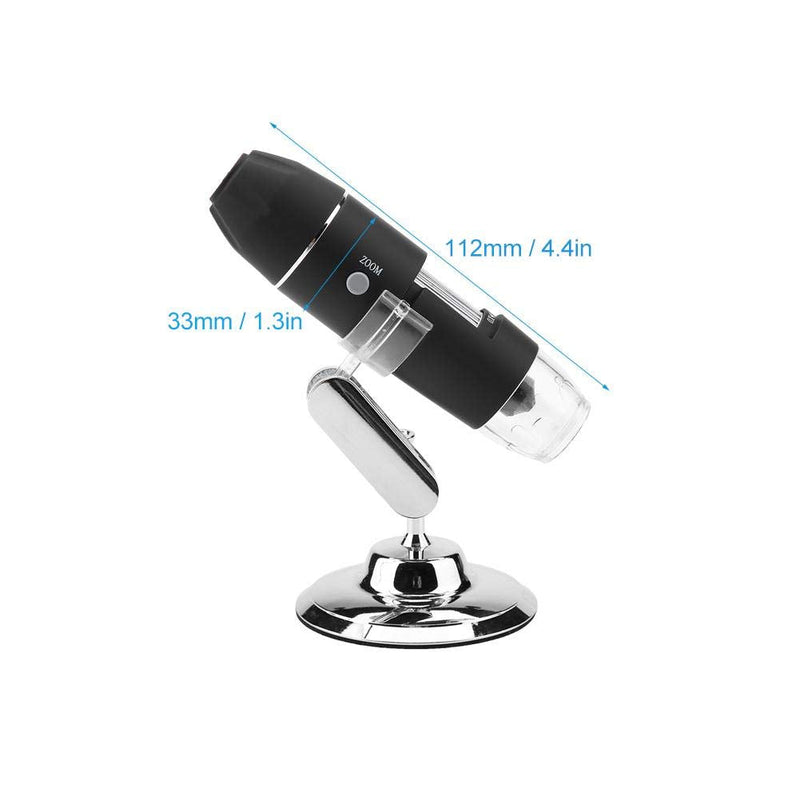  [AUSTRALIA] - Digital Microscope, Walfront Handheld Digital Electronic Microscope 1000X Magnifier 8 LED Adjustable Observation Stand Analog AV Output for TV(US Plug, 110V)