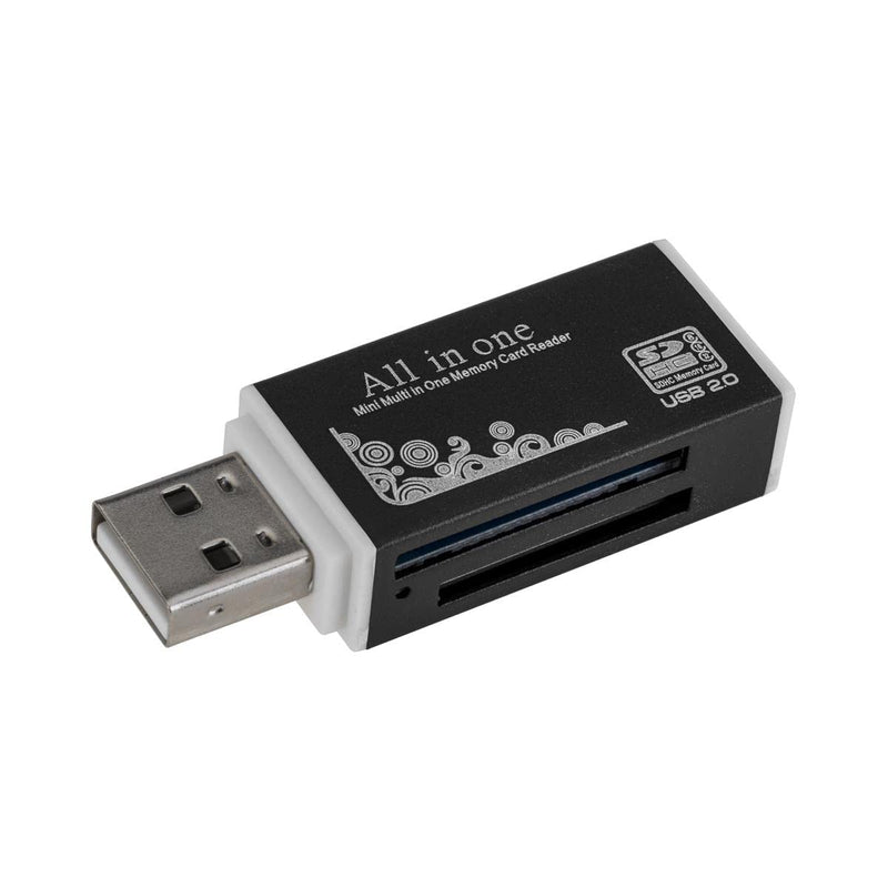  [AUSTRALIA] - Acuvar Ultra High Speed Memory Card Reader & Writer for SD, SDHC, SDXC, MicroSD, MicroSDHC, MicroSDXC, Computers and All USB Enabled Devices Plug and Play OSX Windows Chrome c) Black