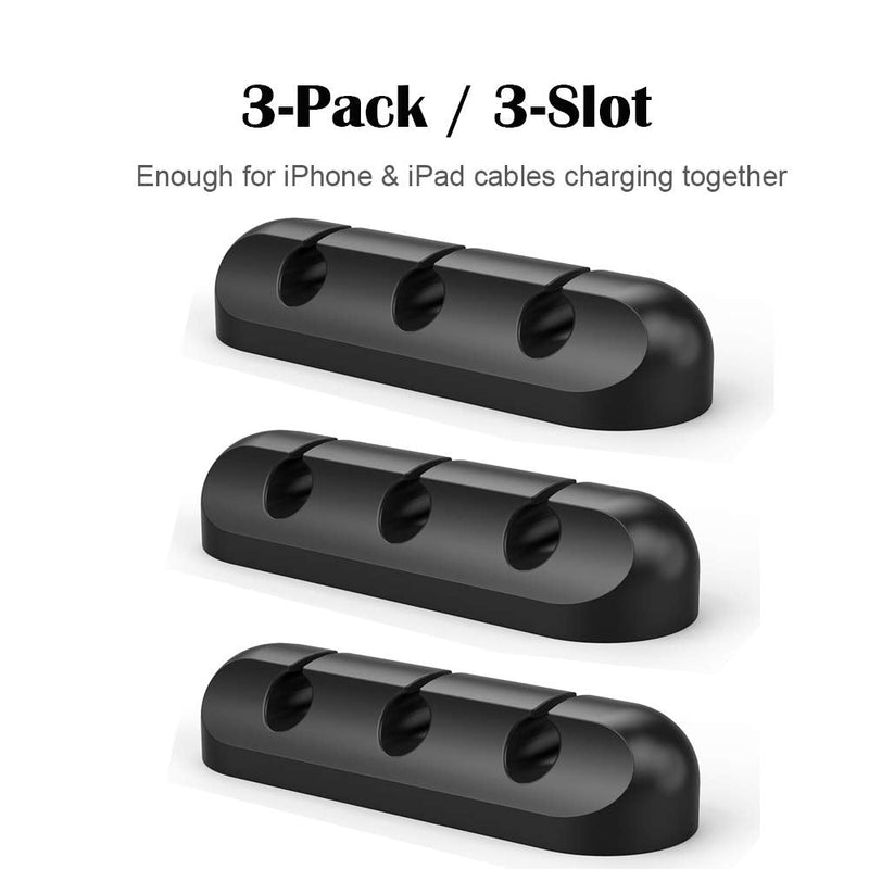  [AUSTRALIA] - 2 Pack Cell Phone Cable Clips - Simr Cord Organizer Management, Rubber Adhesive Cord Hooks for Desk Home Nightstand Office Cubicle Car Desk Accessories (Black) Black