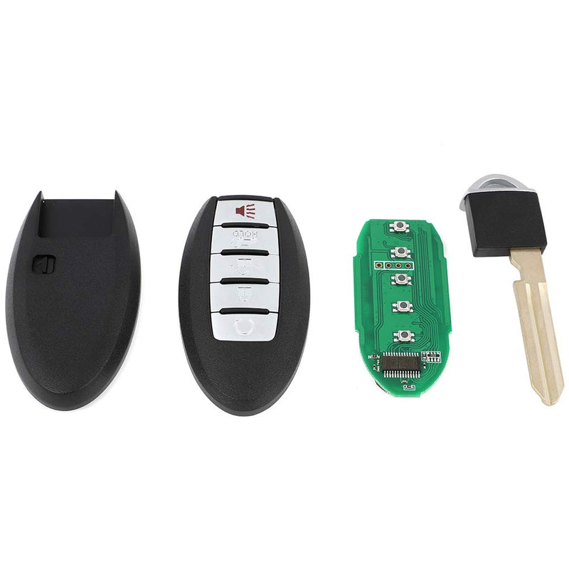 ANPART 1 X Remote Key Fob Uncut Ignition Key for Nissan Pathfinder Murano 13 14 15 16 FCC S180144008 KR5S180144014 433 MHZ 5 Buttons - LeoForward Australia