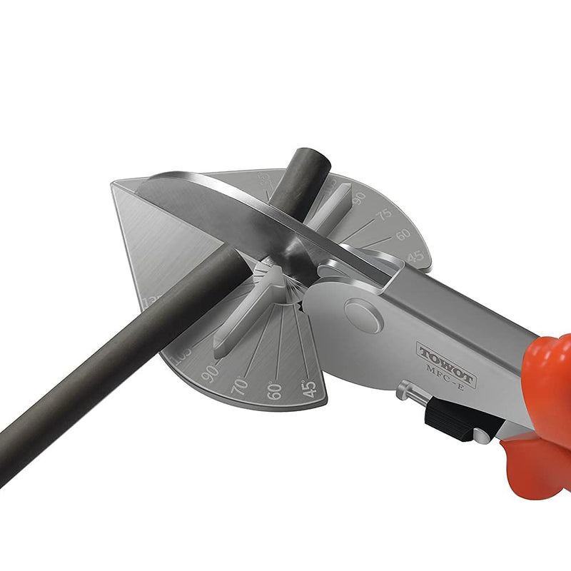  [AUSTRALIA] - TOWOT Sharp Multi Angle Miter Shear Cutter, Adjustable at 45 To 135 Degree With Safety Lock Hand Tools for Cutting Plastic, PVC and Molding Trim