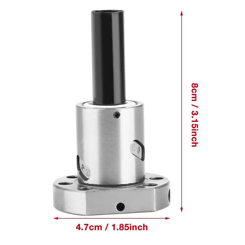  [AUSTRALIA] - 12mm Ball Screw Rod with Ball Nut, Bearing Steel Flanged Ball Screw with Ball Nut for RM1605 SFU1605 Ball Screw