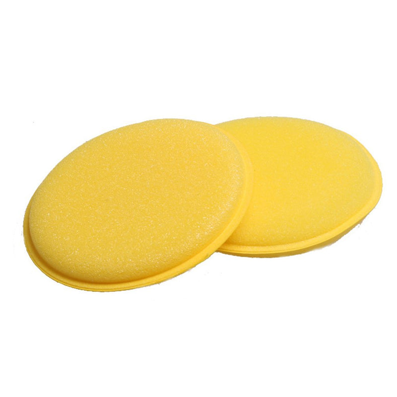  [AUSTRALIA] - VORCOOL 6pcs Wax Applicator Foam Sponge Polish Pad Ultra-soft Cleaning Tool for Clean Car Vehicle Auto Glass(Yellow)