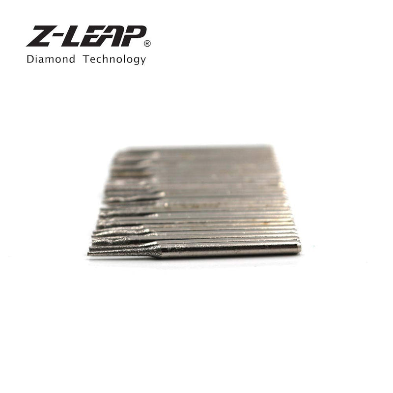 Z-LEAP 30 Pcs Set of Titanium-Coated Diamond Burrs, Grits 120 Drill Bit Cylindrical Burr Kit Suitable for Grinding Hard Metals - LeoForward Australia