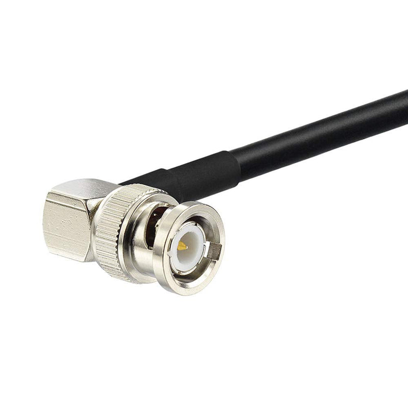  [AUSTRALIA] - Eightwood BNC Bulkhead Female to BNC Male Right Angle Adapter RG58 Cable 50cm /1.6 feet rg58 1.6 feet