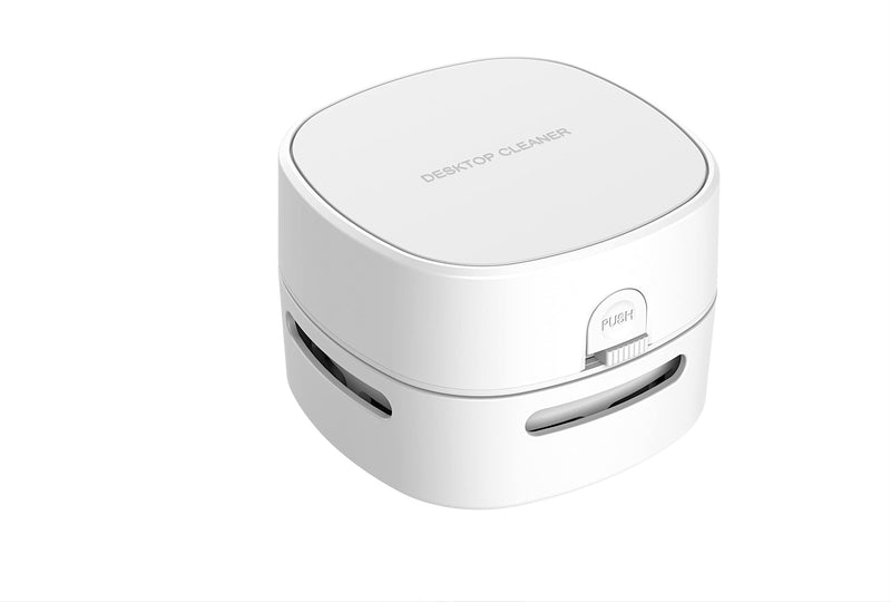  [AUSTRALIA] - TRZLIFE Table Vacuum Cleaner,Mini Wireless Table dust Sweeper Convenient Two AA Batteries High SuctionCordless&360º Rotatable Design to Suck up Crumbs dusts Hairs in Office Kitchen etc. White