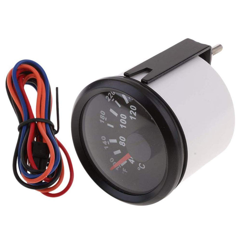  [AUSTRALIA] - ELING Water Temp Gauge Meter 40-120℃ with Backlight 52mm 9-32V