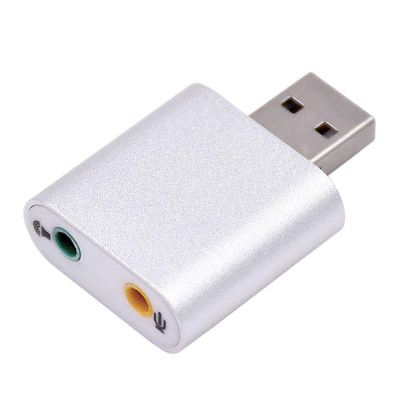  [AUSTRALIA] - Onwon USB Audio Adapter with 3.5mm Speaker/Headphone and Microphone Jacks, Plug and Play, No External Drivers, Campatible with Windows, Mac, Linux and Chromebook