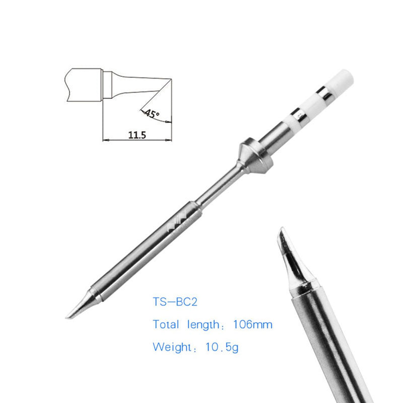  [AUSTRALIA] - UY CHAN Original Soldering Iron Tip Replacement for TS100 Mini Portable Outdoor Soldering Iron Kit (BC2-Tip) BC2-Tip