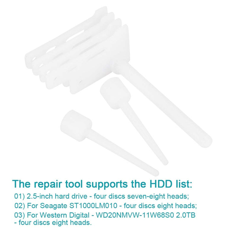  [AUSTRALIA] - Bewinner 304# Replacement Hard Drive Head Tool Head Comb HDD Head Comb Tool for 4-disc 2.5-inch Hard Drive HDD WD20NMVW-11W68S0 with 10 Finger Sleeve+