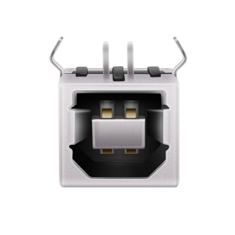  [AUSTRALIA] - USB Female Type-B Port 4-Pin Right Angle PCB DIP Jack Socket 10 Pack by MXRS