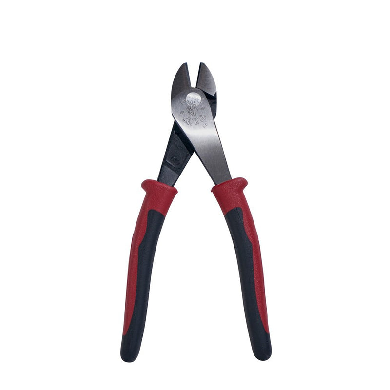  [AUSTRALIA] - Klein Tools J248-8 Angled Head Diagonal Cutters with High-Leverage Design, Hot-Riveted Joint and Short Jaws