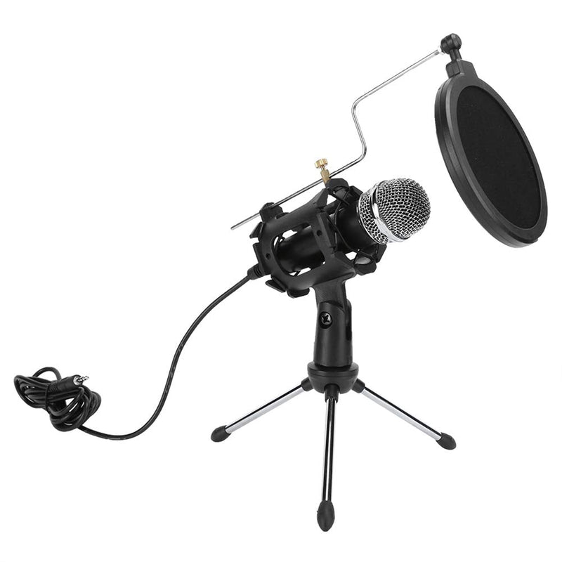  [AUSTRALIA] - Microphone Kit, Professional Capacitive Microphone Recording Mini Portable MIC Set Plug and Play Suitable for Instruments, Radio, Podcasts, Interviews