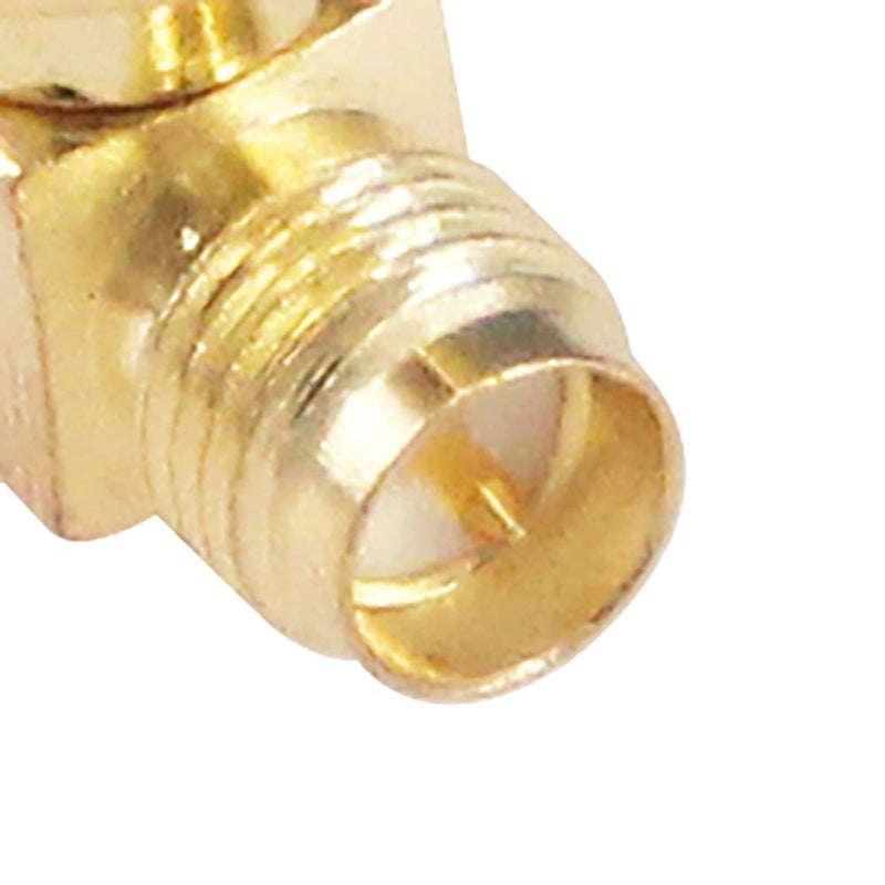  [AUSTRALIA] - RFaha 4pcs Antenna Adapter RPSMA Male to Dual RPSMA Female Connector T Type 3 Way Splitter Antenna Converter(NOT for TV)(F05-4)