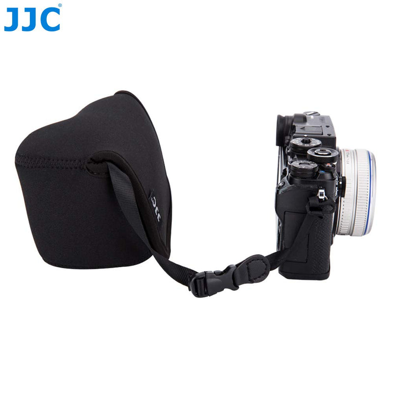  [AUSTRALIA] - JJC Ultra Light Neoprene Black Camera Case for A6600/A6500/A6400/A6300/A6100/A6000 with 16-50mm lens, RX1RII, SX420IS, LX100II, fp, fp L and other camera with lens up to 4.7 x 2.9 x 3.4 (W x H x D)