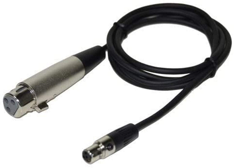  [AUSTRALIA] - HQRP 4-Pin Mini Connector (TA4F) to XLR(F) Connector Microphone Adapter Cable Compatible with Shure WA310 Replacement