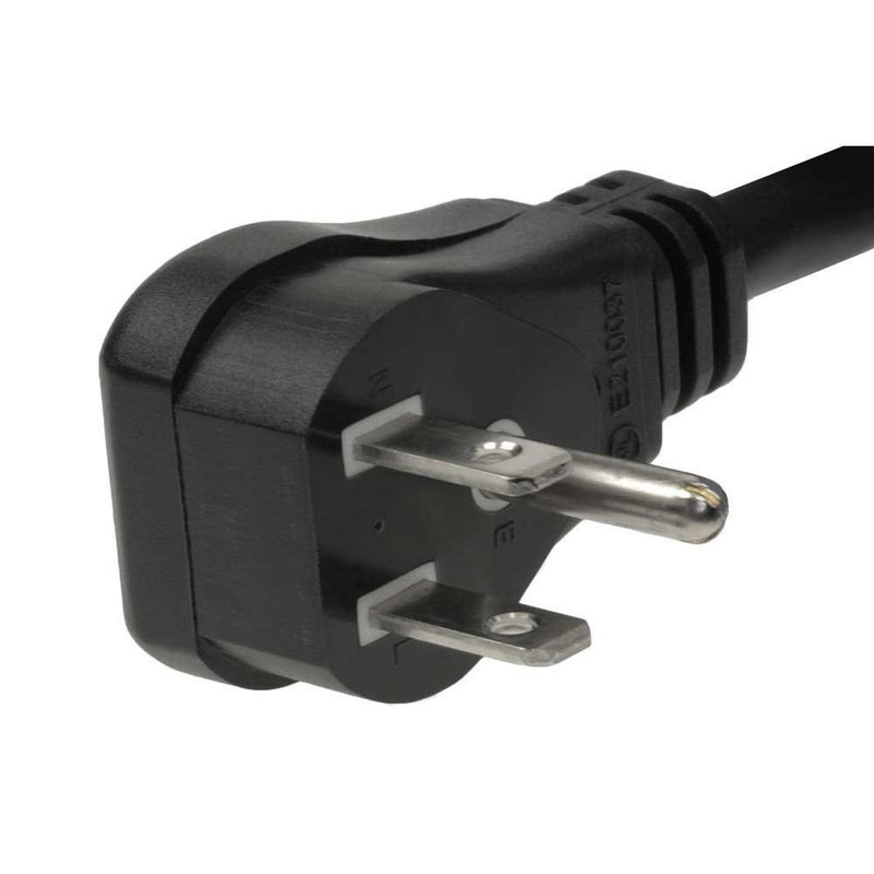 C2G Power Cord, Flat Plug Extension Cord, 18 AWG, Black, 1.5 Feet (0.45 Meters), Cables to Go 29804 - LeoForward Australia