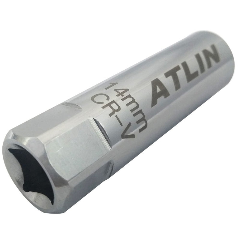 ATLIN Thin Wall Spark Plug Socket 12-Point, 14-millimeters Compatible with BMW, Nissan, Mini - LeoForward Australia