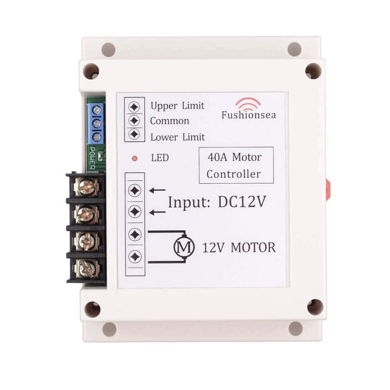  [AUSTRALIA] - DC 12V 40A Motor Remote Control Switch 2CH Motor Forward and Reverse Wireless Switch, 433Mhz Remote Control Relay Use for Car, Motor, Electric Curtain, Water Pump and More