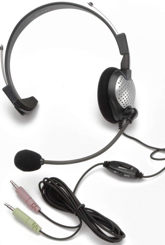  [AUSTRALIA] - Andrea Communications C1-1022200-1 Model NC-181 VM High Fidelity On-Ear Monaural PC Headset, Proprietary Noise-canceling Microphone with Windsock, Pro-flex Wire Microphone Boom, 40 mW Max. Input Power