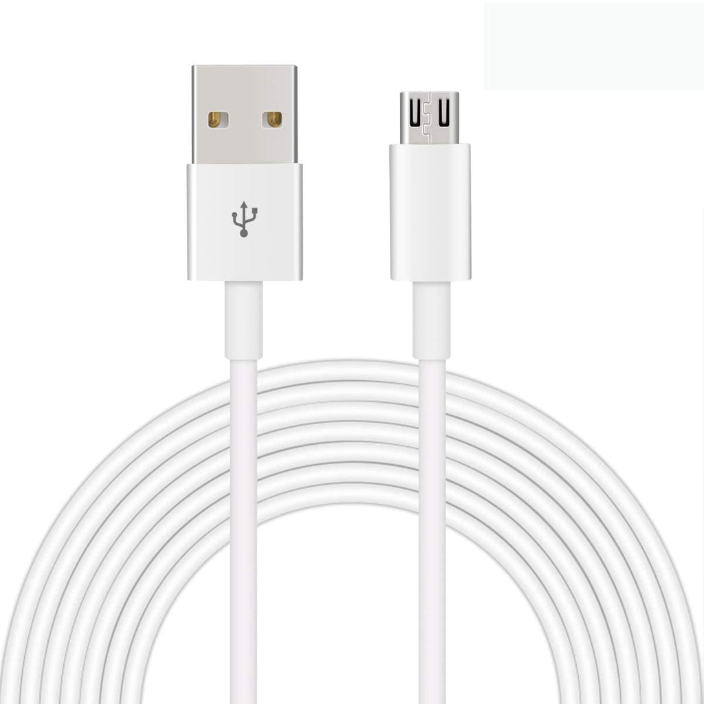  [AUSTRALIA] - Dericam Micro USB Cable for Home Security Camera and Android Mobile Phone/Tablets, 5V 1A, 5 Meters/16ft, High Speed USB 2.0 Data Transfer and Quickly Charging, UAC5MW, US, White 5 Meters-White