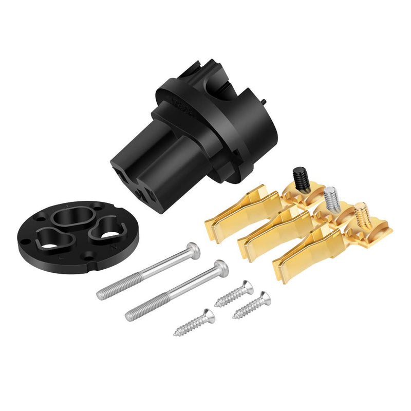  [AUSTRALIA] - Monosaudio M104G/F104G Hi-End Audiophile Pure Copper AC Power Plug & IEC320 C13 Female Power Cable Connector Jack for Audio DIY Mains Power Cable (Gold Plated) Gold copper