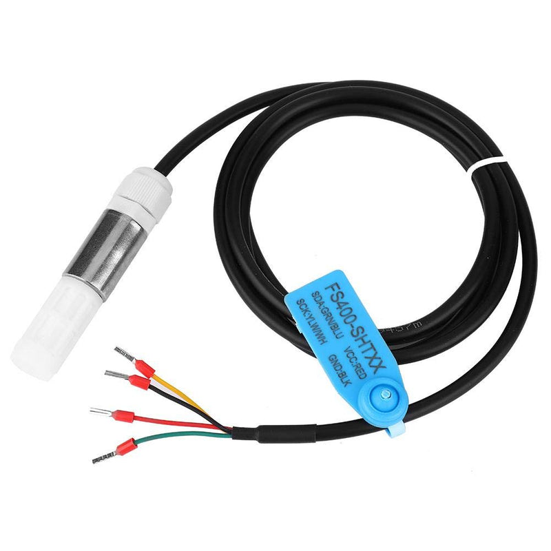  [AUSTRALIA] - Dustproof FS400-SHT3X Digital Soil Temperature Humidity Sensor Probe Made of Stainless Steel and Plastic Housing with I2C Output(SHT31) SHT31