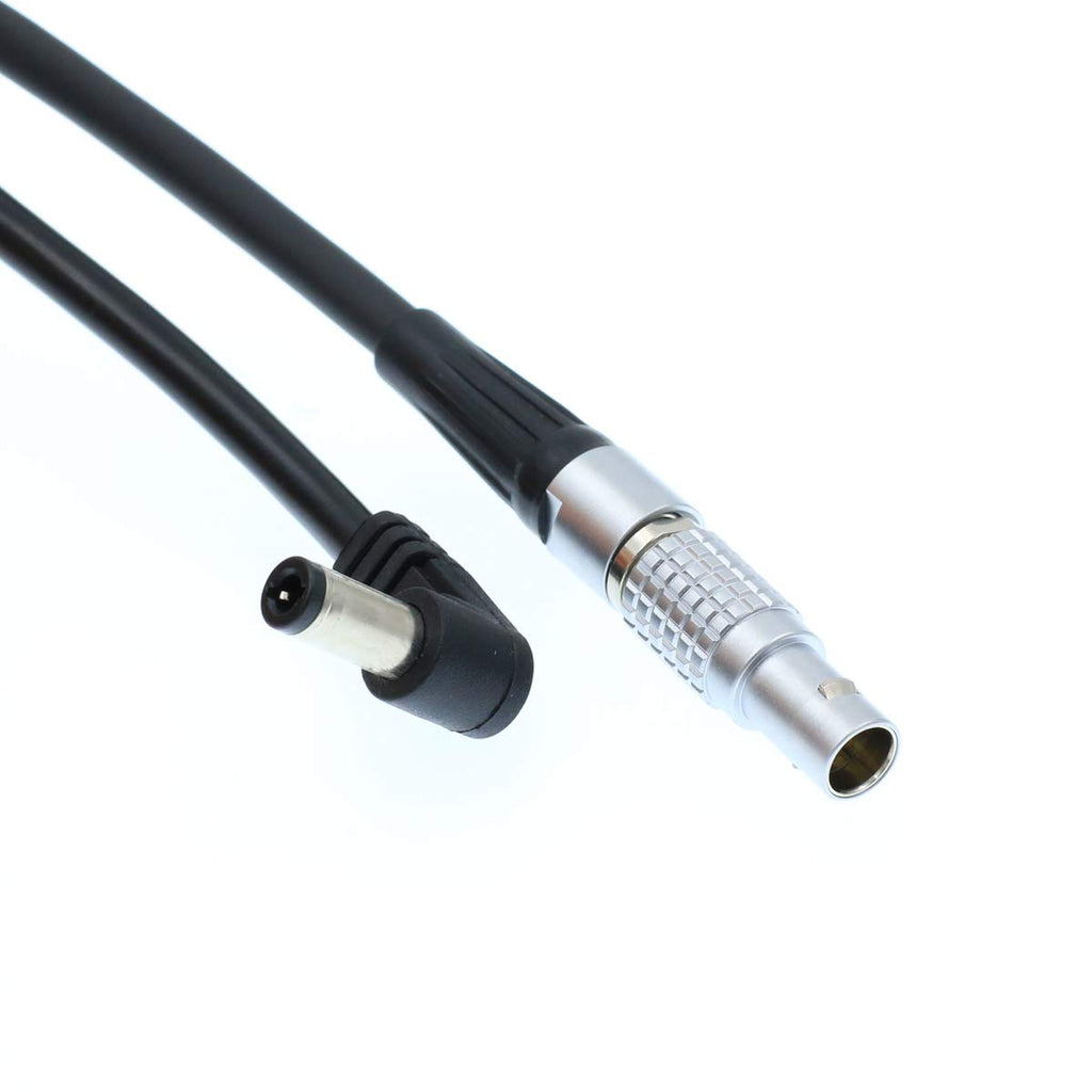  [AUSTRALIA] - Eonvic 2-Pin Male Teradek Bolt Power Cable Right Angle DC Jack 2.5mm Straight 2pin to Right Angle DC