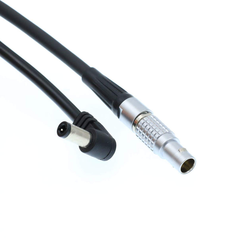  [AUSTRALIA] - Eonvic 2-Pin Male Teradek Bolt Power Cable Right Angle DC Jack 2.5mm Straight 2pin to Right Angle DC