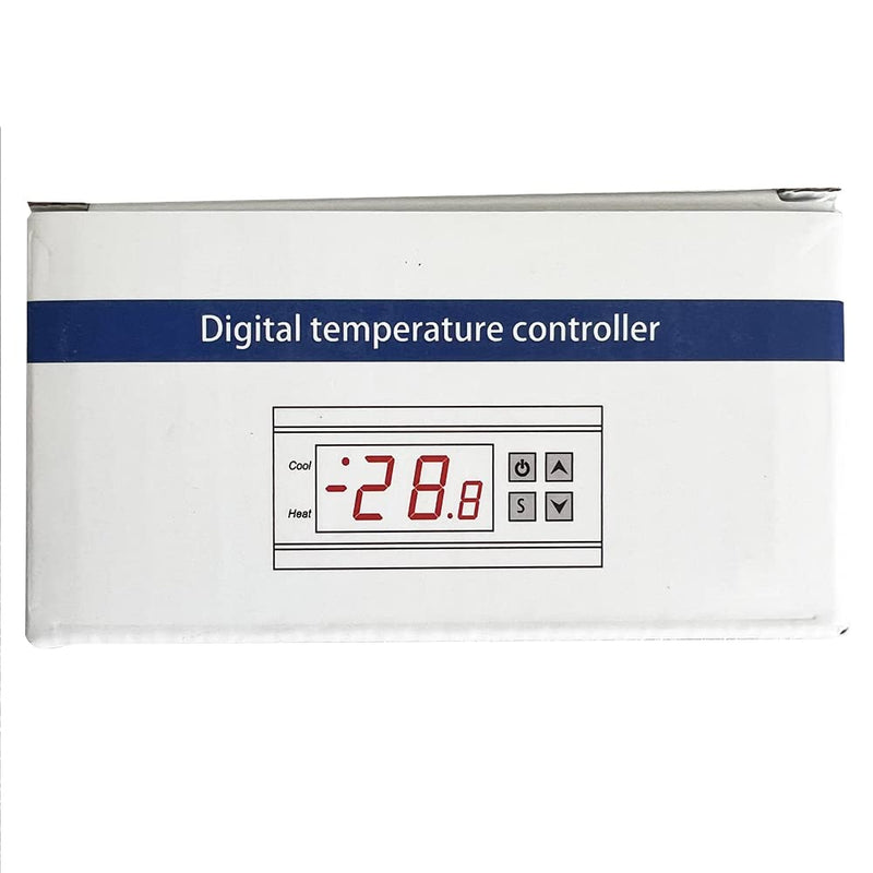  [AUSTRALIA] - KETOTEK Temperature Controller with Sensor 230V 30A, Digital Thermostat Relay -30℃~300℃, Temperature Switch Cooling Heating Temperature Control for Incubator Reptiles 30A -30~300℃