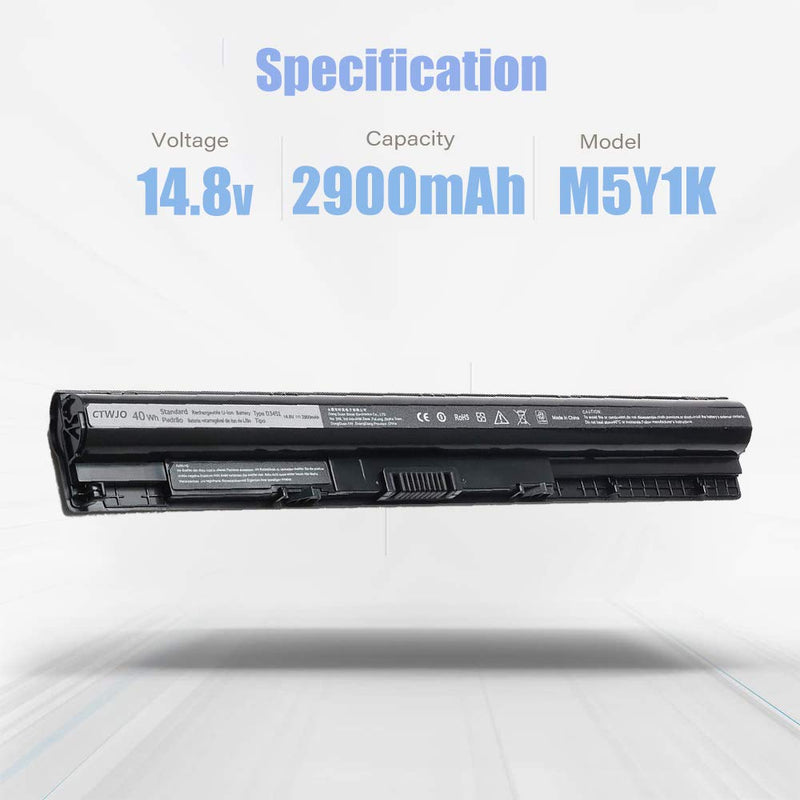  [AUSTRALIA] - 14.8V 40Wh M5Y1K Laptop Battery for Dell Inspiron 15 3000 5000 Series Fit with Dell 3551 3552 5558 5758 Notebook