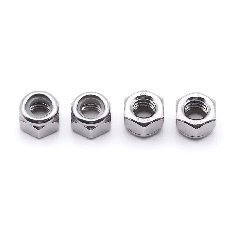  [AUSTRALIA] - 5/16-18 Nylon Insert Hex Lock Nuts Stainless Locknuts, Hex Drive, Bright Finish, 304 Stainless Steel 18-8 SS, Coarse Thread, 50 of Pack 5/16-18 (50 pcs)