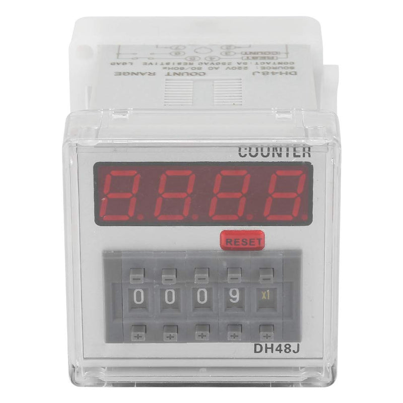  [AUSTRALIA] - Digital Counter Relay, DH48J 220VAC Digital Counter Relay LED display of the digital counter relay 220VAC 1-999900 8-pin, time relay/counter 1-999900