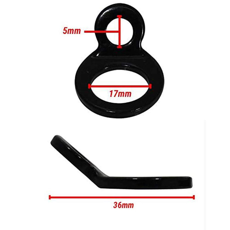  [AUSTRALIA] - P1 Tools Motorcycle Dirtbike ATV Trailer Truck Tie Down Strap Rings – Strap Your Bike securely Without Scratching Handlebars – Fits Coated Tie Down Hooks – Large Loop to Hook Your Bike
