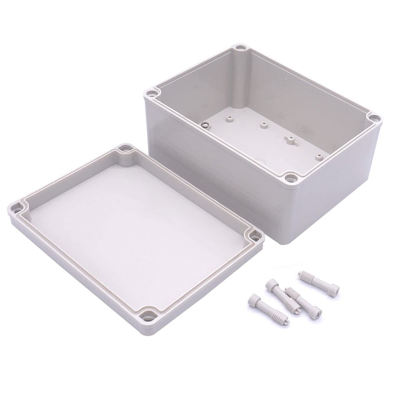  [AUSTRALIA] - Twidec/Waterproof Dustproof IP67 Junction Box ABS Plastic Electrical Project Box DIY Case Enclosure Gray 8"x 6"x 4"(200 x 150 x 100 mm)