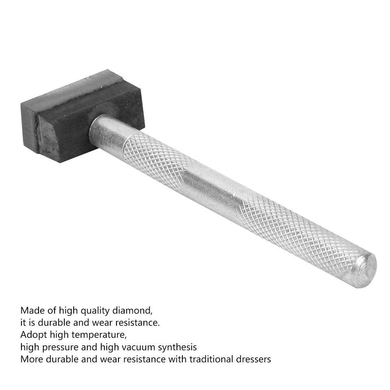  [AUSTRALIA] - Grinding wheel dresser, diamond grinding wheel stone dresser tool knurled design with flat diamond coated surface for dressing grinding deburring wheels grinding wheel