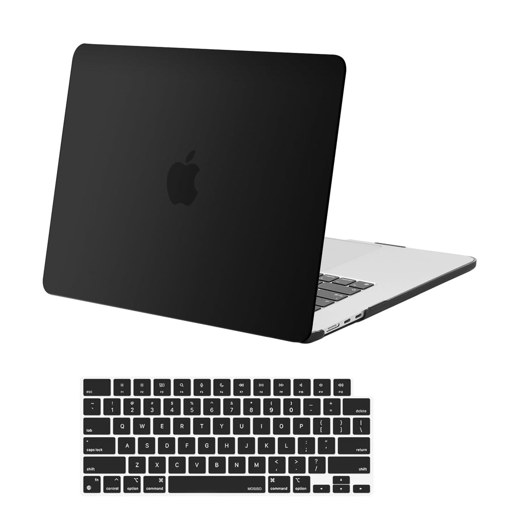  [AUSTRALIA] - MOSISO Compatible with MacBook Air 15 inch Case 2023 Release A2941 M2 Chip with Liquid Retina Display & Touch ID, Protective Plastic Hard Shell Case & Keyboard Cover Skin, Black