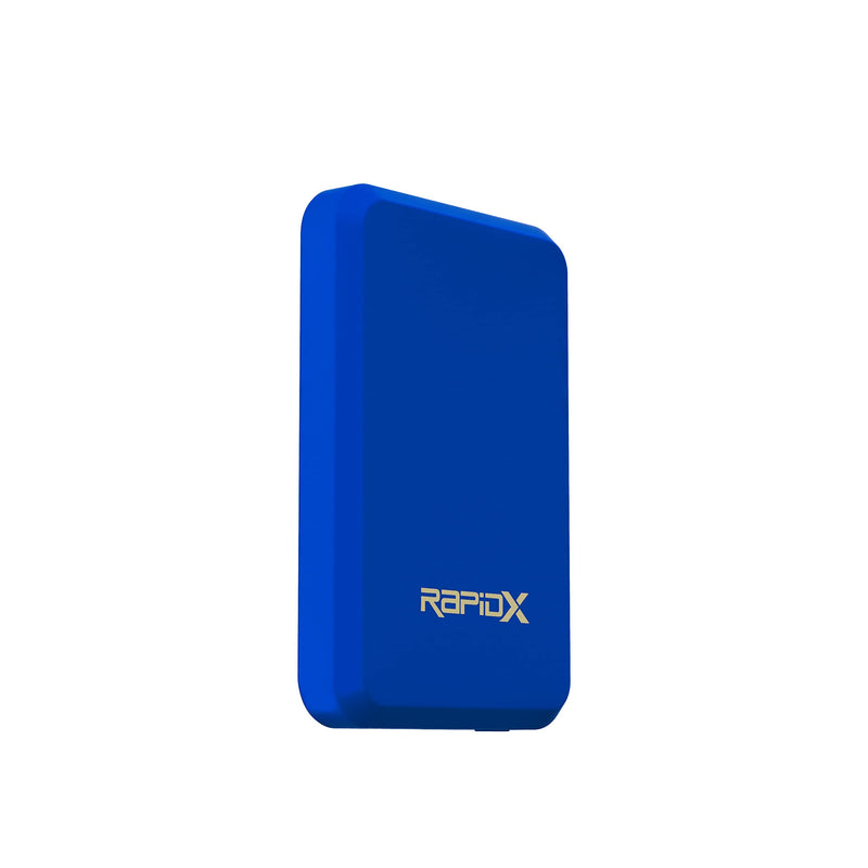  [AUSTRALIA] - RapidX Boosta Magnetic Wireless Charger, 5,000 mAh Power Bank for iPhone 13/13 Pro/13 Pro Max/13 Mini/12/12 Pro/12 Pro Max/12 Mini (Blue) Blue