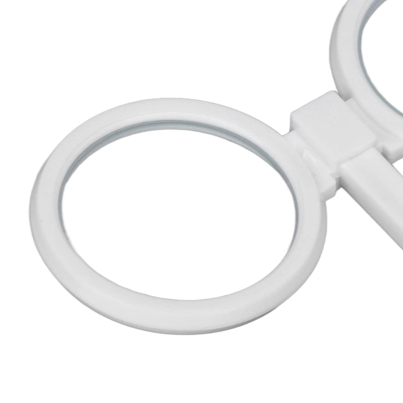  [AUSTRALIA] - Optical Flipper Plastic Adjustable Optometry Flip Lens Instrument Eye Holder Eye Trainer Occluder with Eye Test Card for Amblyopia (White) ±50