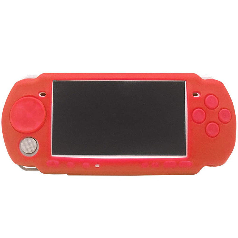  [AUSTRALIA] - OSTENT Soft Protector Silicon Travel Carry Case Skin Cover Pouch Sleeve Compatible for Sony PSP 2000/3000 Color Red