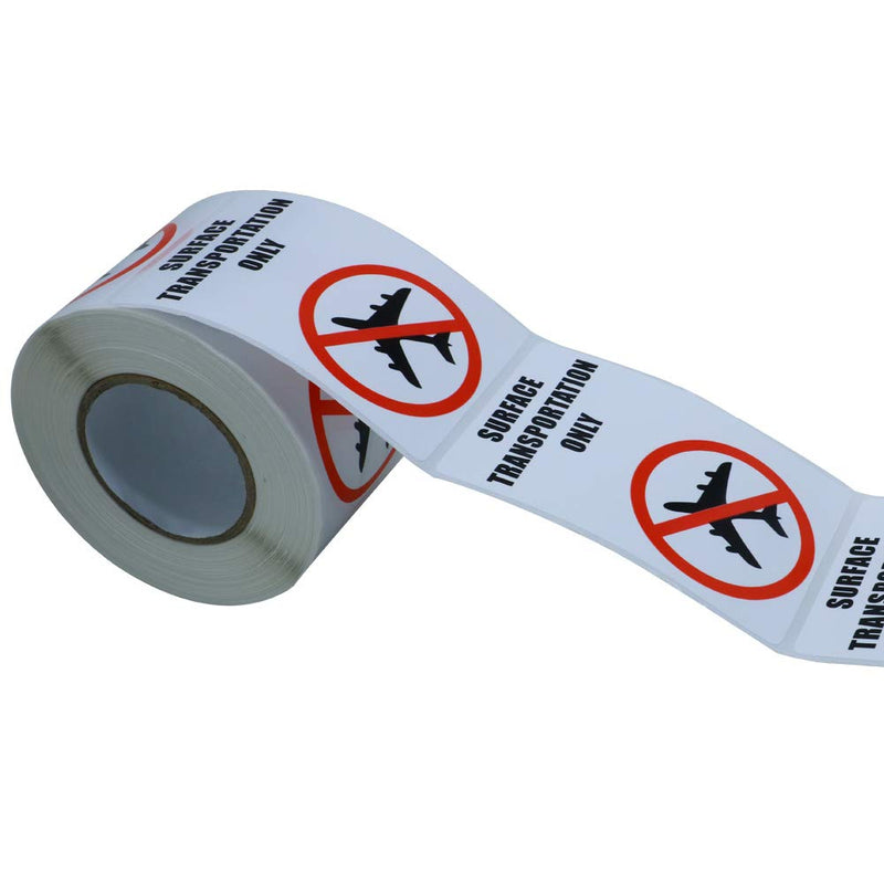 Hybsk 2x3 Inch Surface Transportation ONLY DOT Warning Labels Stickers Total 300 Labels Per Roll - LeoForward Australia