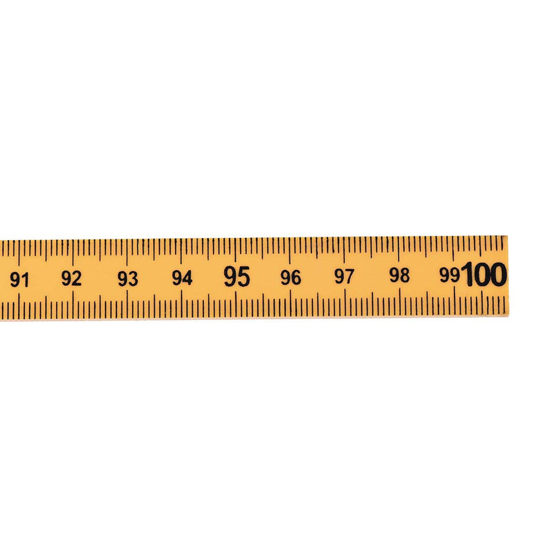  [AUSTRALIA] - uxcell Folding Ruler 100cm 6 Fold Metric Measuring Tool ABS for Woodworking Engineer Yellow