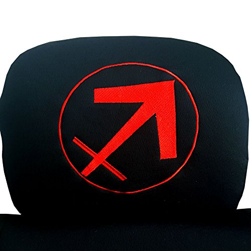  [AUSTRALIA] - Yupbizauto New Interchangeable Embroidery Zodiac Symbles Logo Car Truck SUV Seat Headrest Covers Accessories Universal Fit -Sold by a Pairs (Sagittarius) SAGITTARIUS
