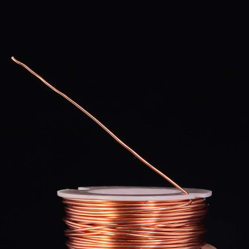  [AUSTRALIA] - Copper wire, 0.5mm x 10m enameled copper wire, insulated magnet wire for making an electromagnet motor model