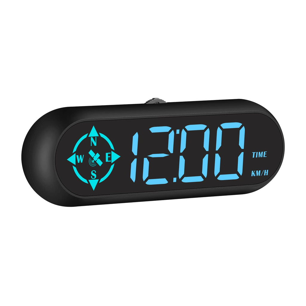  [AUSTRALIA] - Car HUD Head-up Display, Multicolor Digital GPS Speedometer Compass HD Automatic Light Sensing Head-up Display G9 with MPH Speed Fatigued Driving Alert Overspeed Alarm Trip Meter for All Vehicle