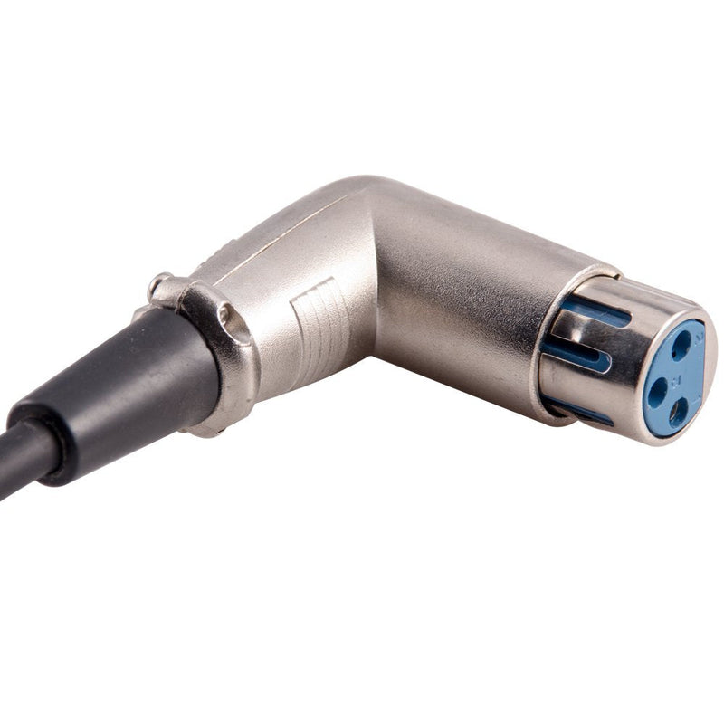  [AUSTRALIA] - SEISMIC AUDIO - XLRRAS - 6 Pack of 3' XLR Male to Right Angle Female Audio Patch Cables