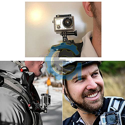  [AUSTRALIA] - Acxico 2Pcs 360 Rotary Backpack Hat Mounts Clip Fast Clamp Mount for GoPro Hero 2 3 3+ 4